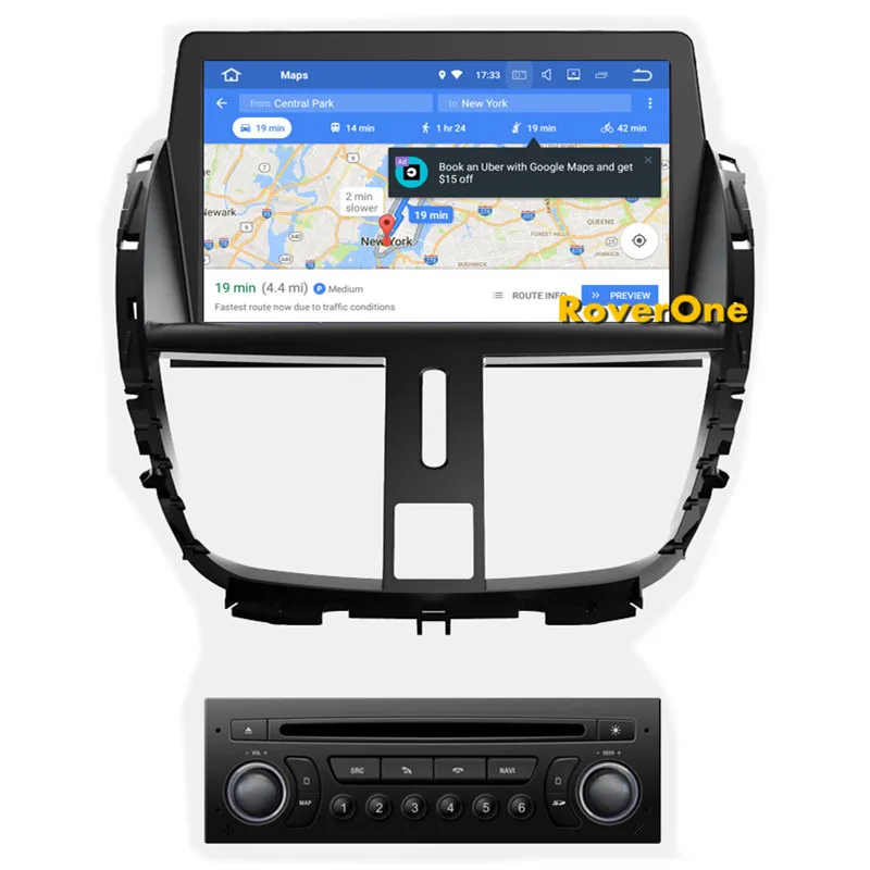 Для peugeot 207 DVD gps навигации Авторадио Android 8 0 для CC SW Автомобиль Радио Стерео