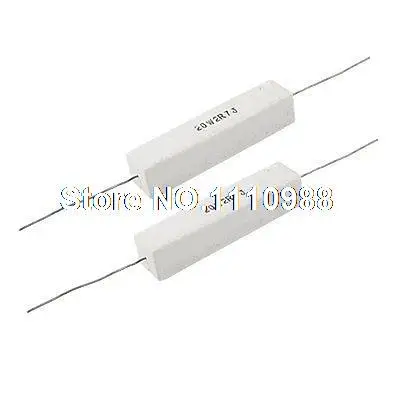 

2pcs 20W 2.7 Ohm Wirewound Cement Resistor 20 Watt 2R7 5%