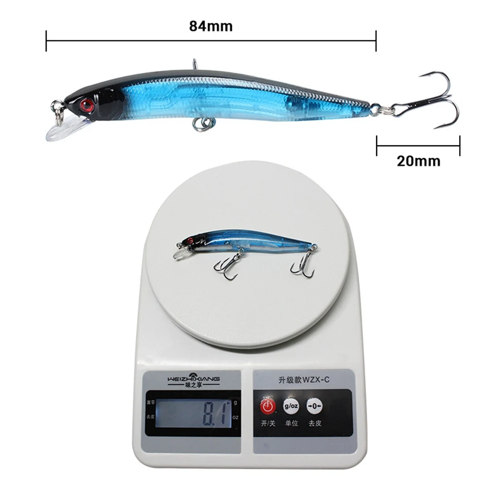 Victorsense рыболовные приманки 10 см 8 1 г Minnow 5 цветов Crankbait поплавок искусственная