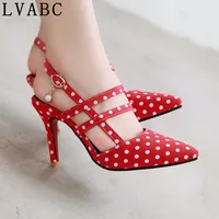 2021 г. Новые женские босоножки модная обувь с простой пряжкой милые красные свадебные туфли для вечерние женская обувь на высоком каблуке, бо...