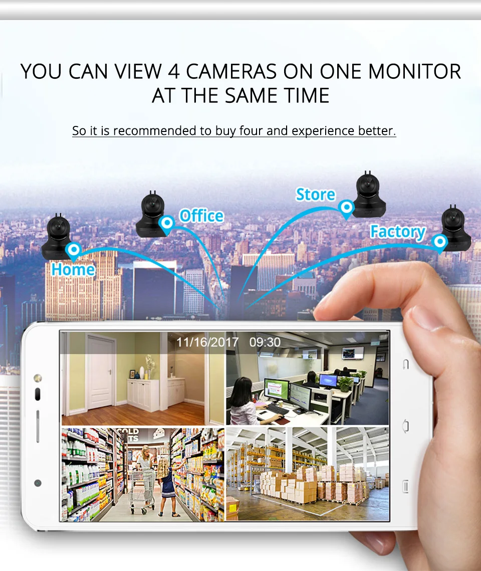 PTZ Full HD 1080P беспроводная Wi-Fi ip-камера с управлением через приложение, камера видеонаблюдения в помещении, двухстороннее аудио ночное видение