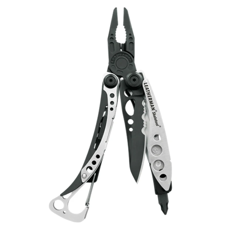 Silver Black LEATHERMAN-skelecool легкий Мультитул с комбинированным ножом и открывалкой для бутылок XS/SX/CX/RX - Цвет: Silver Black