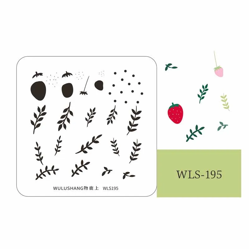 

Flower Leaf Nail Stamping Plates WLS Series Template Leaves Nail Art DIY Printing Stamping Stencils