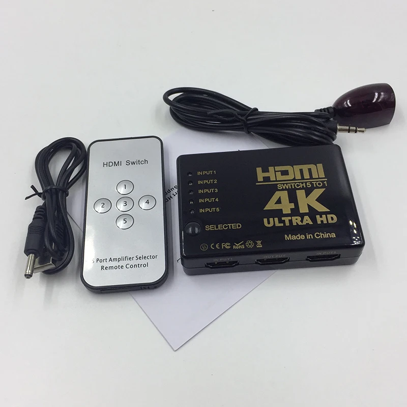 Baolyda мини-Коммутатор HDMI 1080P 2160P 3 5 портов 4K Переключатель Селектор сплиттер с
