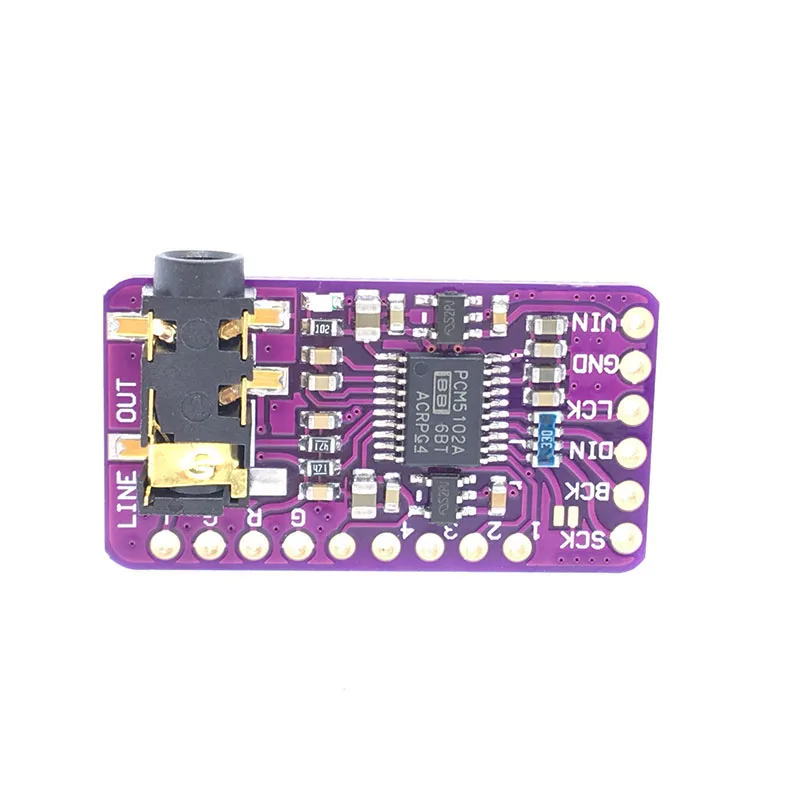 5V интерфейс I2S PCM5102 DAC декодер модуль проигрывателя для Raspberry Pi|Детали и аксессуары
