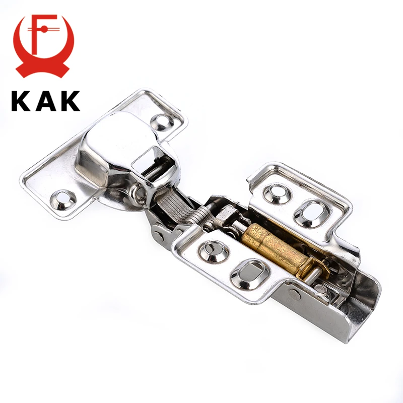 Фото KAK C Series Stainless Steel Hydraulic Hinges Damper Buffer Soft Close For Cabinet Cupboard Door Hinge Furniture Hardware №2
