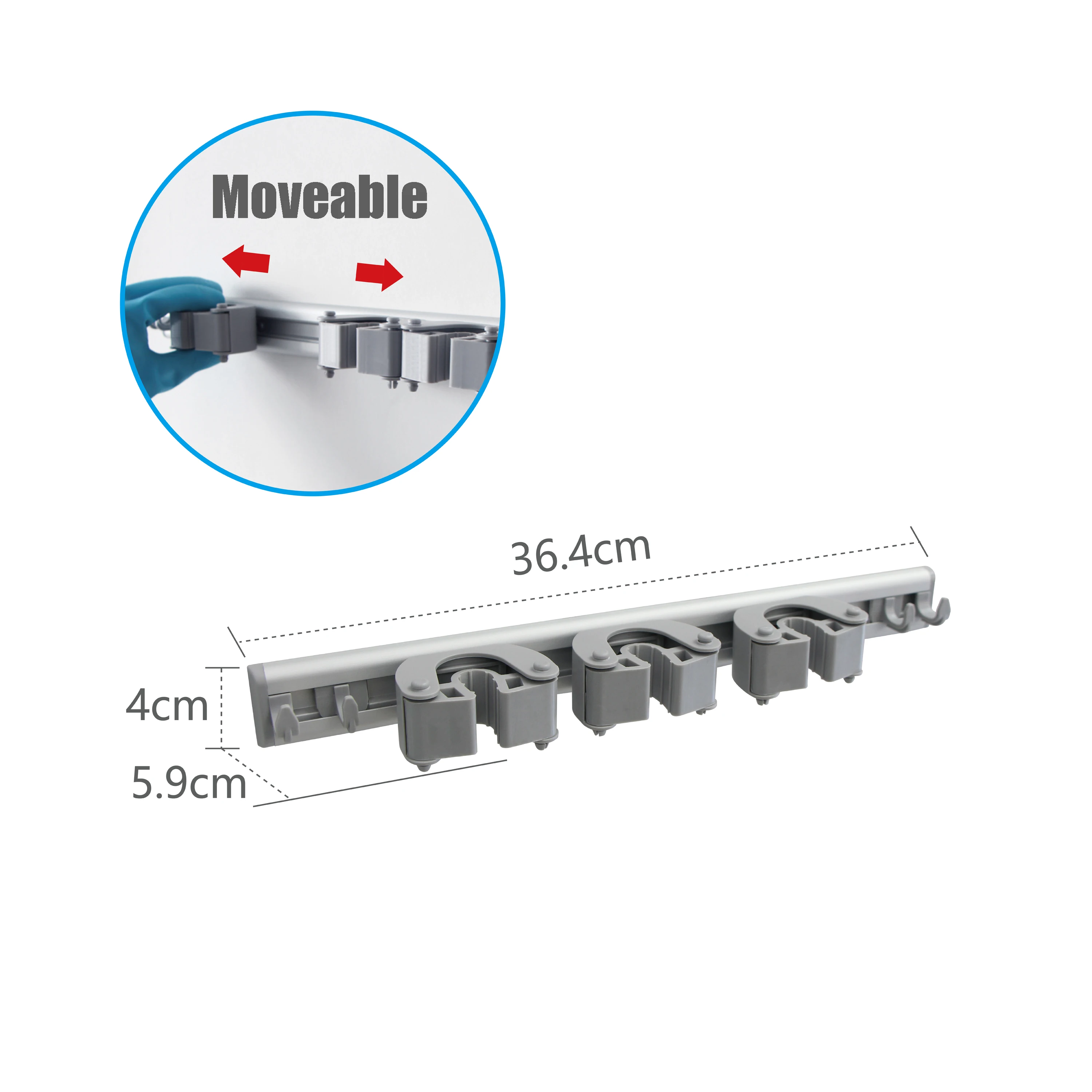 Многофункциональный настенный пластиковый держатель для швабры вешалка клейкой