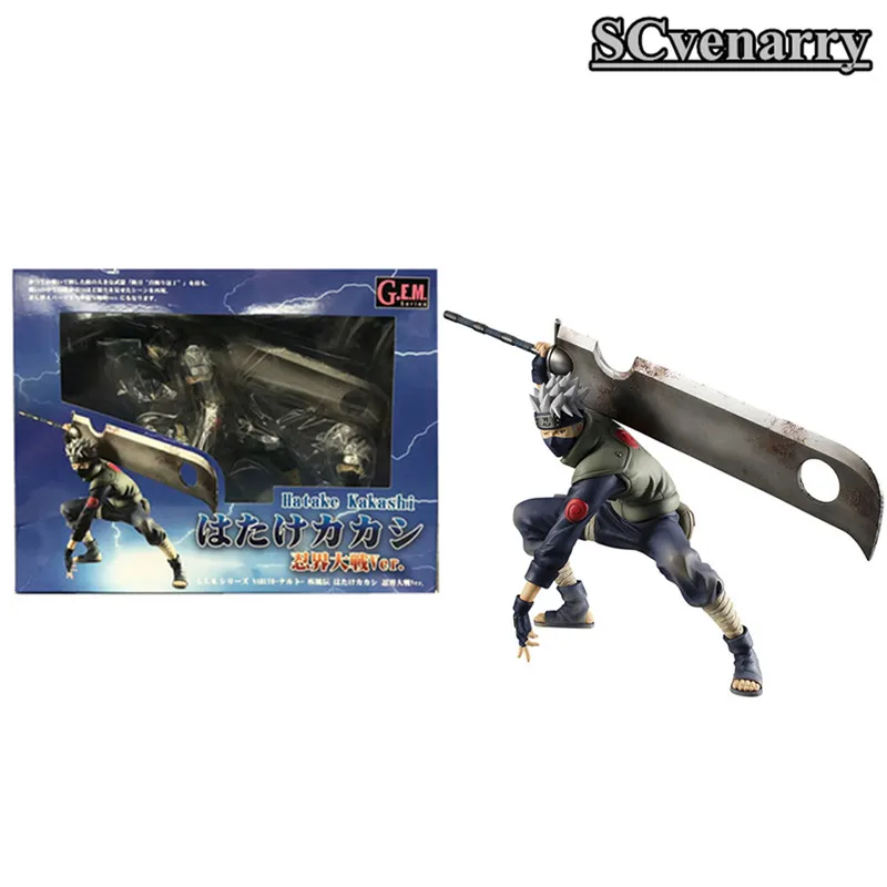 Shippuden Hatake kakahi Broadsword Ninkai Taisen ПВХ фигурка Наруто Коллекция Модель игрушки кукла для