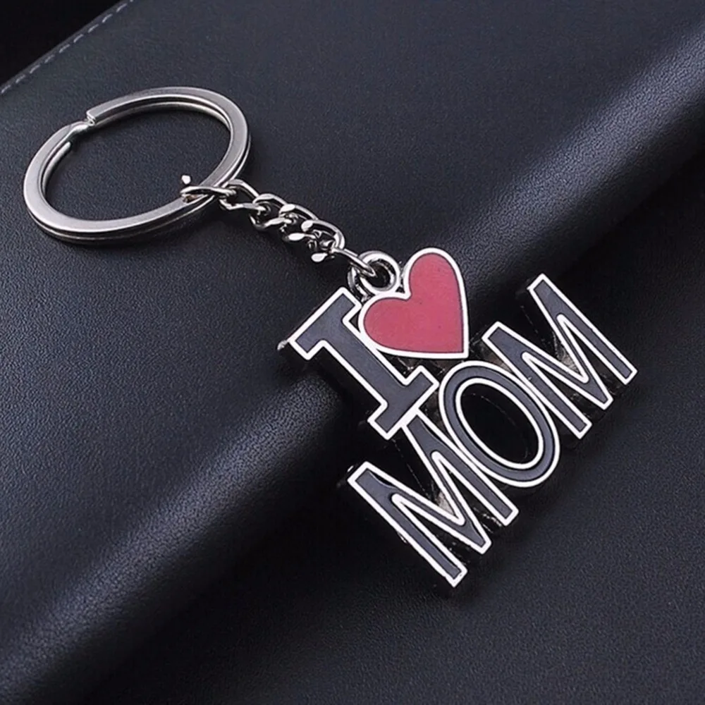 1 шт. новые сумки держатель для ключей I LOVE MOM/PAPA ювелирный брелок автомобильный