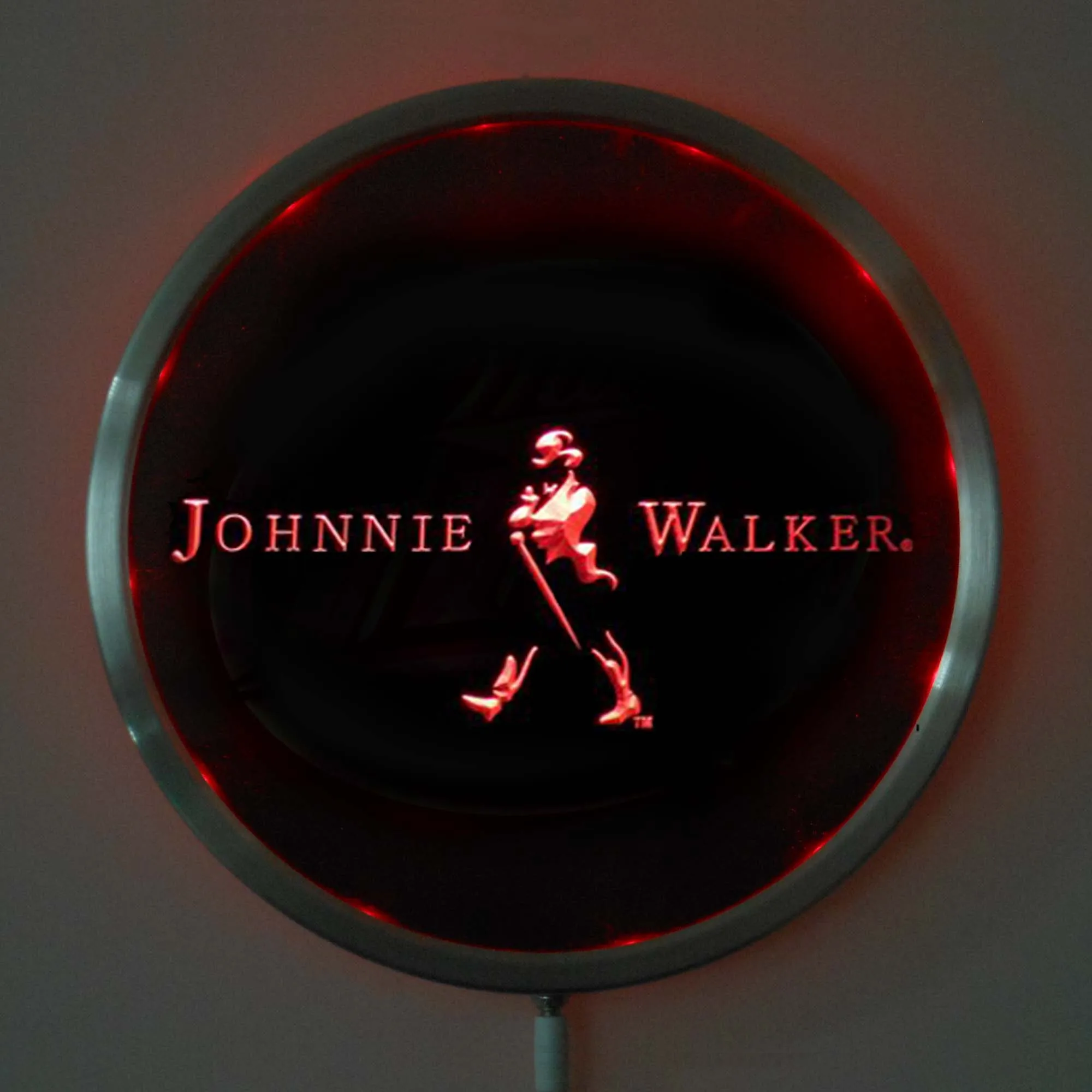 Светодиодный неоновый вывеска Johnie Walker 25 см/10 дюймов RGB для бара цветная