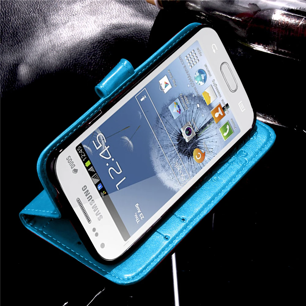 Чехол для samsung Galaxy S Duos GT S7562 GT-S7562 7562 Trend Plus S7580 S7582 GT-S7580 GT-S7582 откидной чехол роскошный кожаный