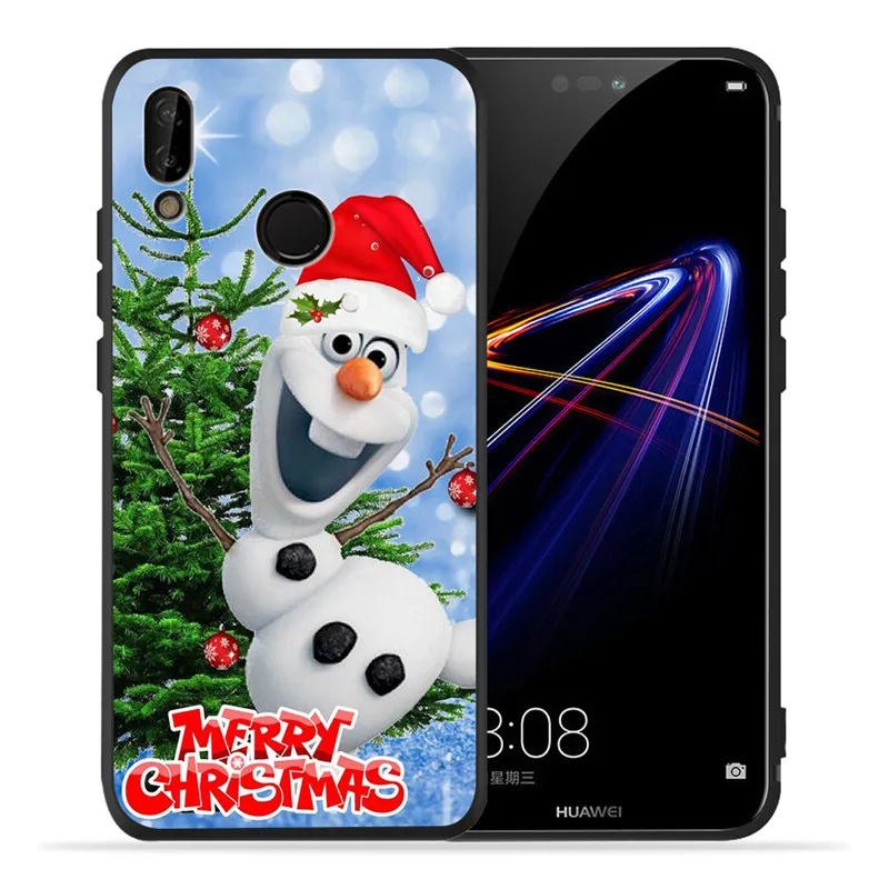 Счастливого Рождества для huawei P8 P10 P20 P30 Коврики 10 20 Honor 8 8X 8C 9 V20 10 Lite Plus Pro Чехол для телефона чехол Coque чехол-футляр