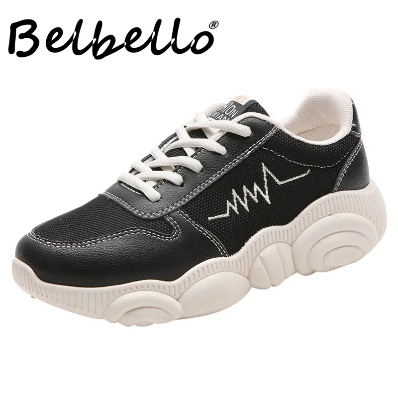 

Belbello 2019 summer autumn sports shoes Lightweight Breathable white shoes Size 35-40 women shoes