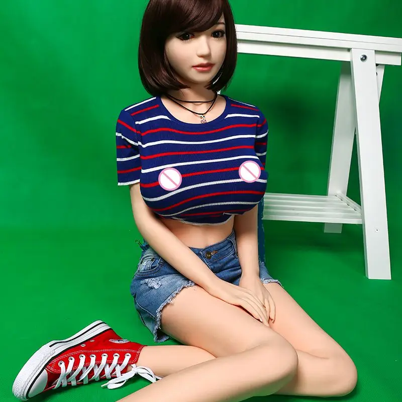 158cm Real Ukraine sex Doll Top Quality Metal Skeleton Full Silicone Sex Toy For Men Anal Love with Oral Vagina Black dress | Красота и