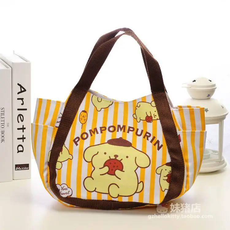 Kawaii hello kitty My Melody Little Twin Star Rilakkuma Холщовая Сумка для покупок складные сумки на плечо пляжная сумка Мультяшные сумки-тоут - Цвет: 6