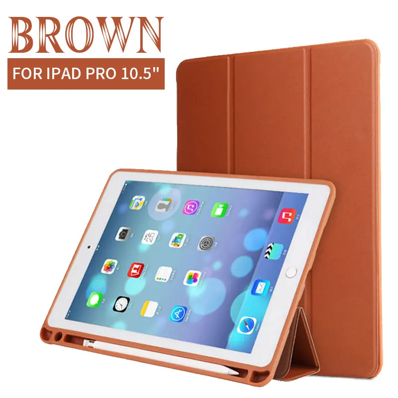Чехол для планшетов и электронных книг для ipad Pro 10,5 Pro, 9,7 дюйма, силикон+ кожа, со слотом для карандаша, подставка, Чехлы для ipad Air 1/2