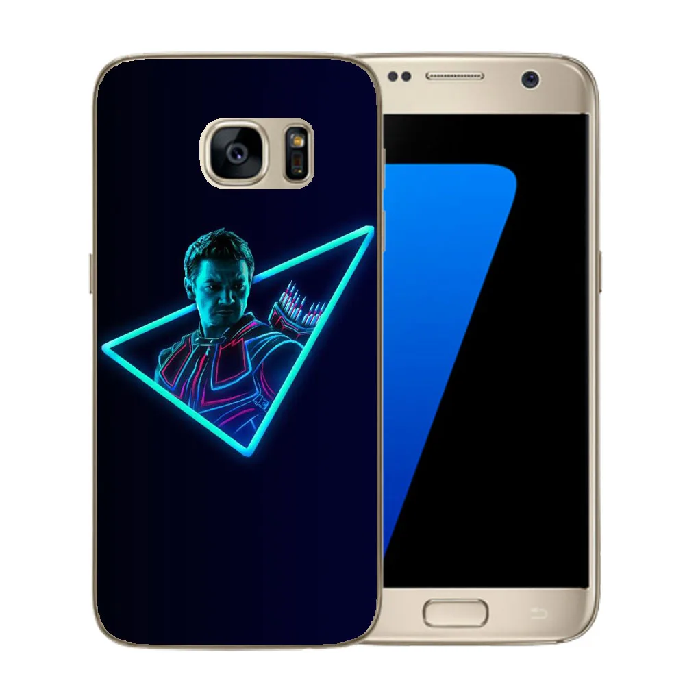 Чехол для телефона For Coque Samsung Galaxy S3 S4 S5 Mini S6 S7 Edge S8 S9 Plus с изображением героев Avengers Marvel, прозрачный, из мягкого ТПУ.