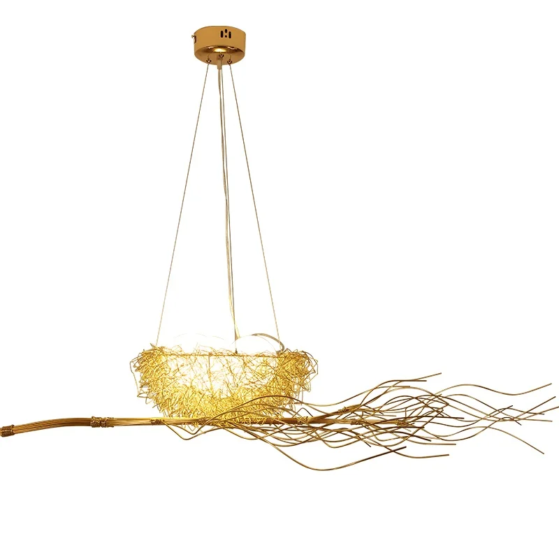 Кантри стиль LED подвесные светильники Птичье гнездо Подвесная лампа для спальни