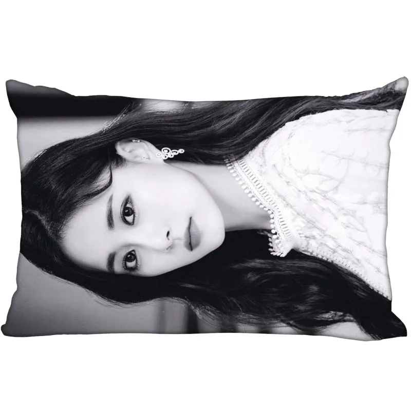 Горячая Корея-поп пользовательские Chou Tzuyu атласная наволочка 35x45 см(с одной стороны) печатных молнии Шелковый пружинный чехол индивидуальный логотип Подарочный