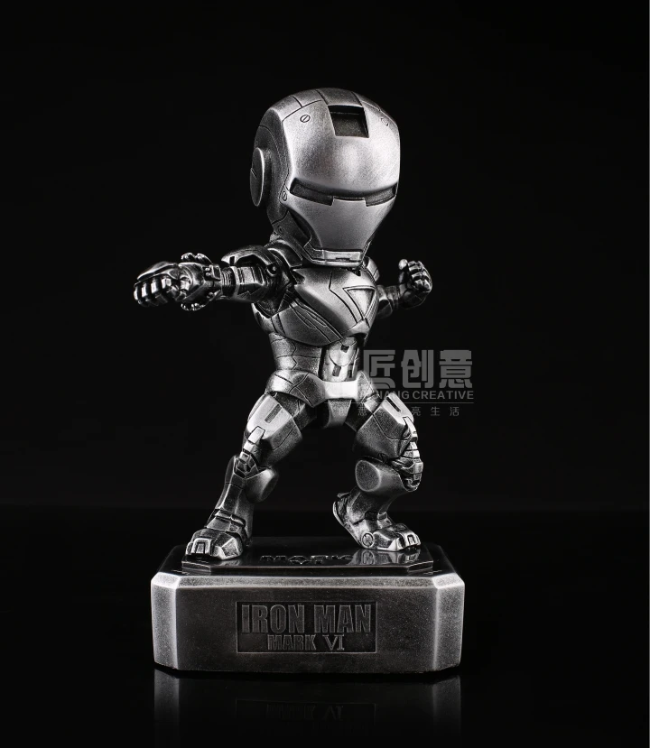 SAINTGI Железный человек 3 Марк 6 статуя Металл фигурку Gold Edition Мстители аниме Marvel MK42