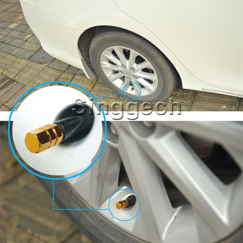 4 шт. алюминиевое колесо автомобиля шина воздуха колпачки для Chevrolet Cruze Авео