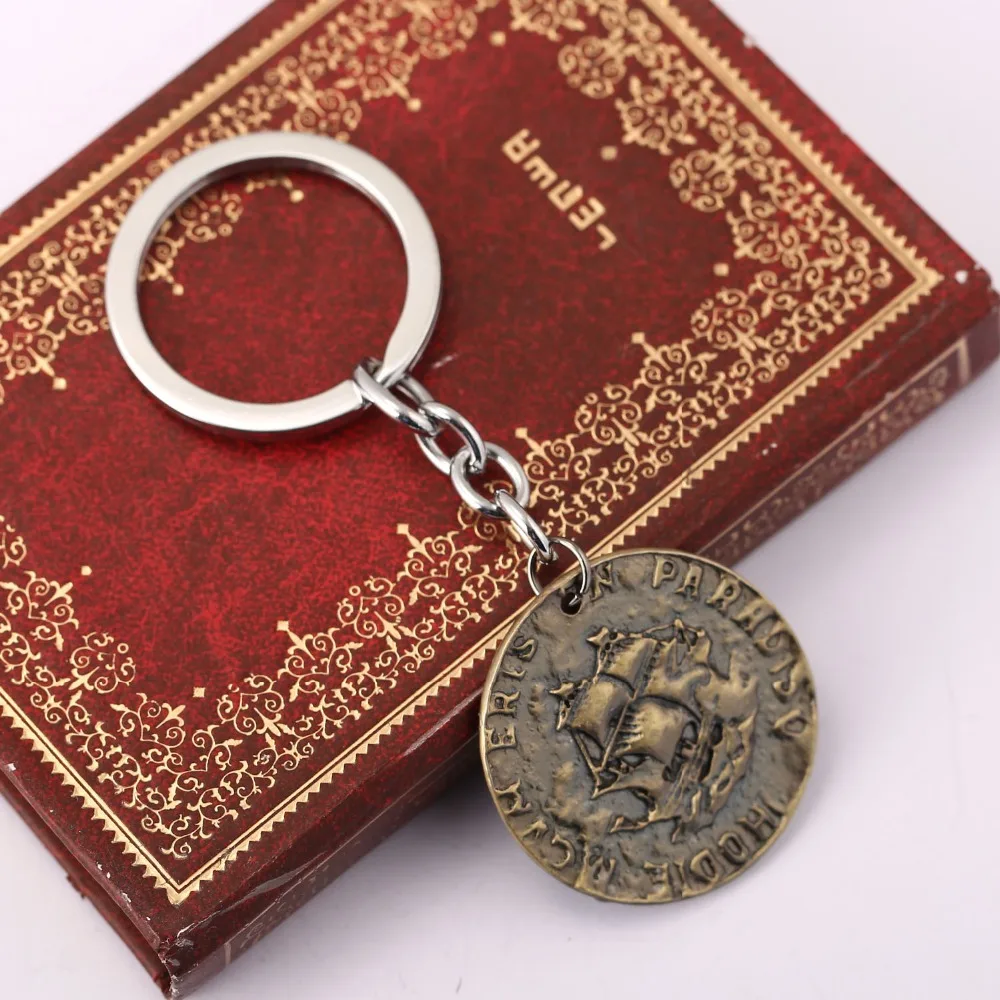 Брелок с таинственным морским районом игра Неизведанный скелет металл брелок