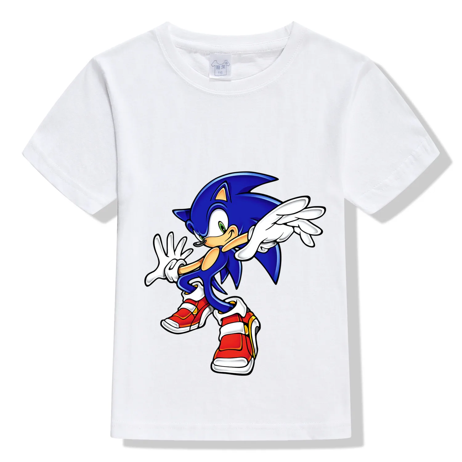 Новая забавная футболка sonic lww01 Kingdom Детская летняя Милая одежда топы для