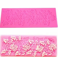 lace mat silicone mold sugar craft fondant cake molds decorating tools high quality kitchen accessories bakeware tools