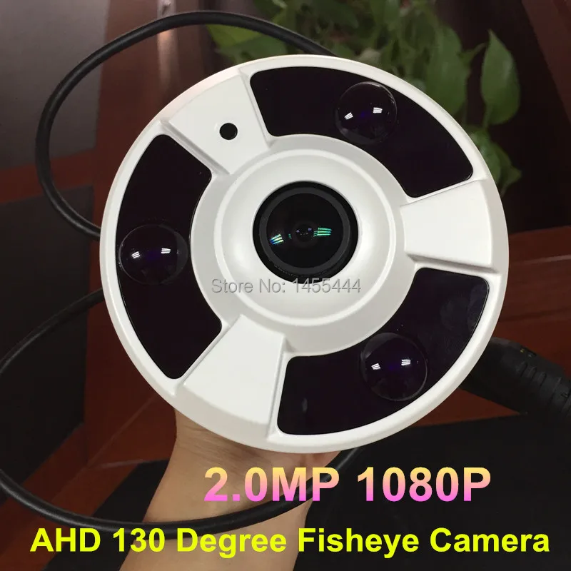 Lihmsek Free Shipping HD AHD 130 Degree Fisheye IR Camera with 3pcs LEDS Night Vision CCTV 1080P 2.0 Megapixel | Безопасность и