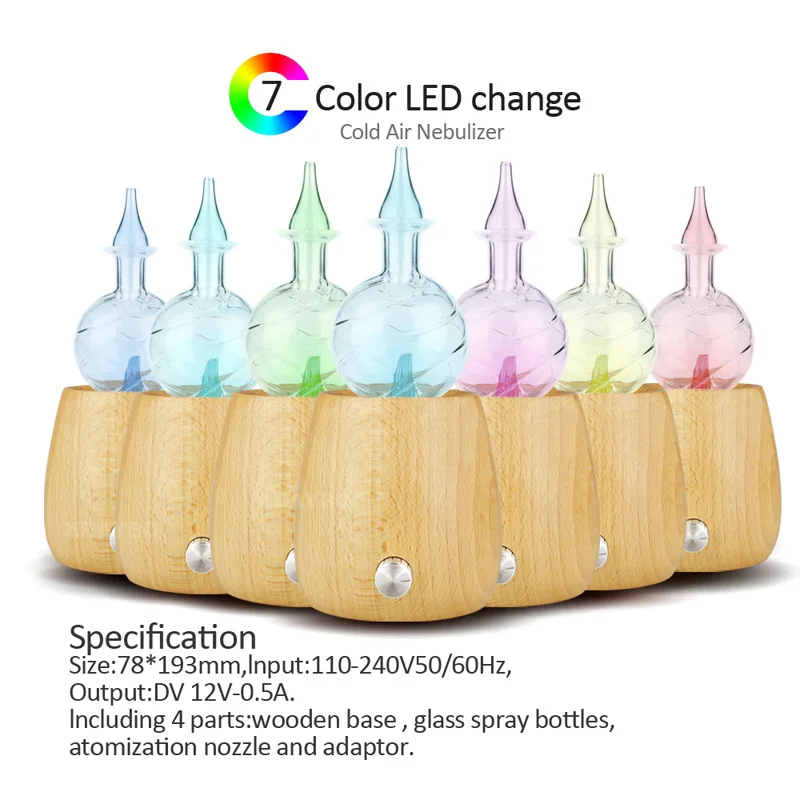 Ejoai Прохладный Электрический диффузоры Аромат очиститель древесины и стекло