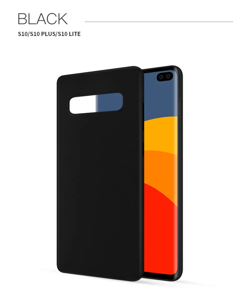 BK Роскошные Ультра Тонкие Матовые чехлы для телефонов SamSung Galaxy S8 S9 S10 Plus Lite S10E Note 8 9, жесткие матовые Матовые чехлы для задней панели - Цвет: BK