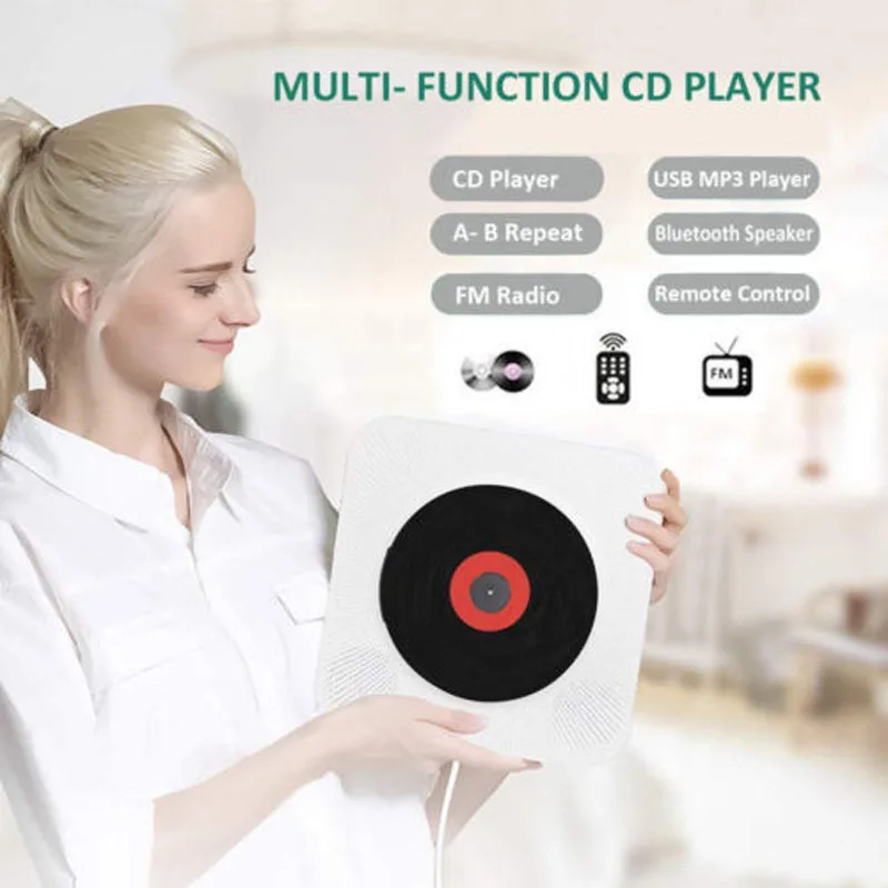 Классический настенный Bluetooth портативный CD-плеер домашний аудио магнитофон с