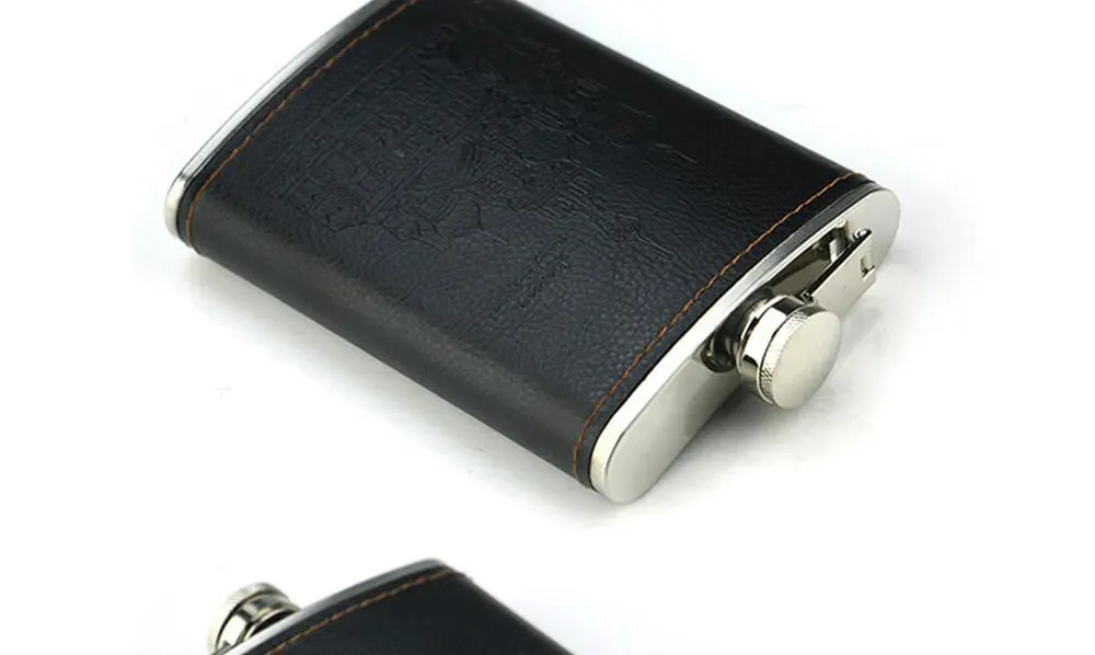 Mealivos 9 oz 304 stainless steel hip flask Gift box personalized liquor flagon vodka rum alcohol bottle groomsman jagermeister