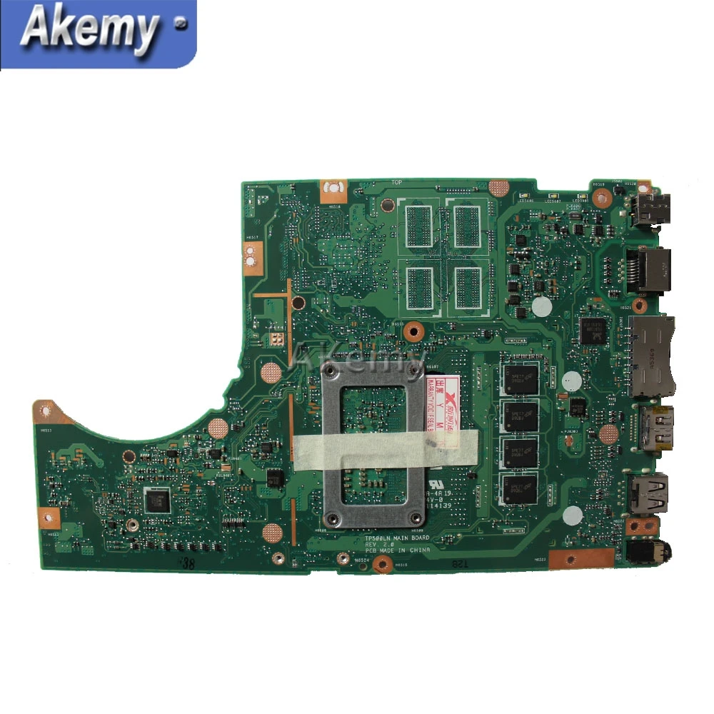 Akemy TP500LA/TP500LN материнская плата для ноутбука For Asus TP500LA TP500LN TP500LD TP500L TP500 тестовая