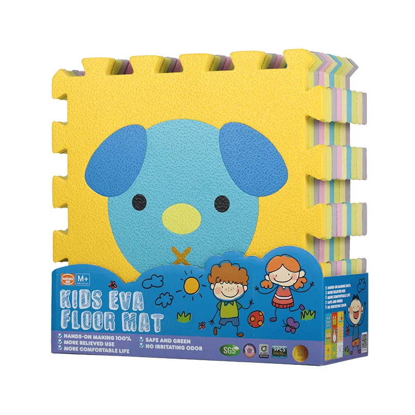 Новинка! Meitoku Baby EVA игровой напольный коврик пазл Детская блокирующая плитка