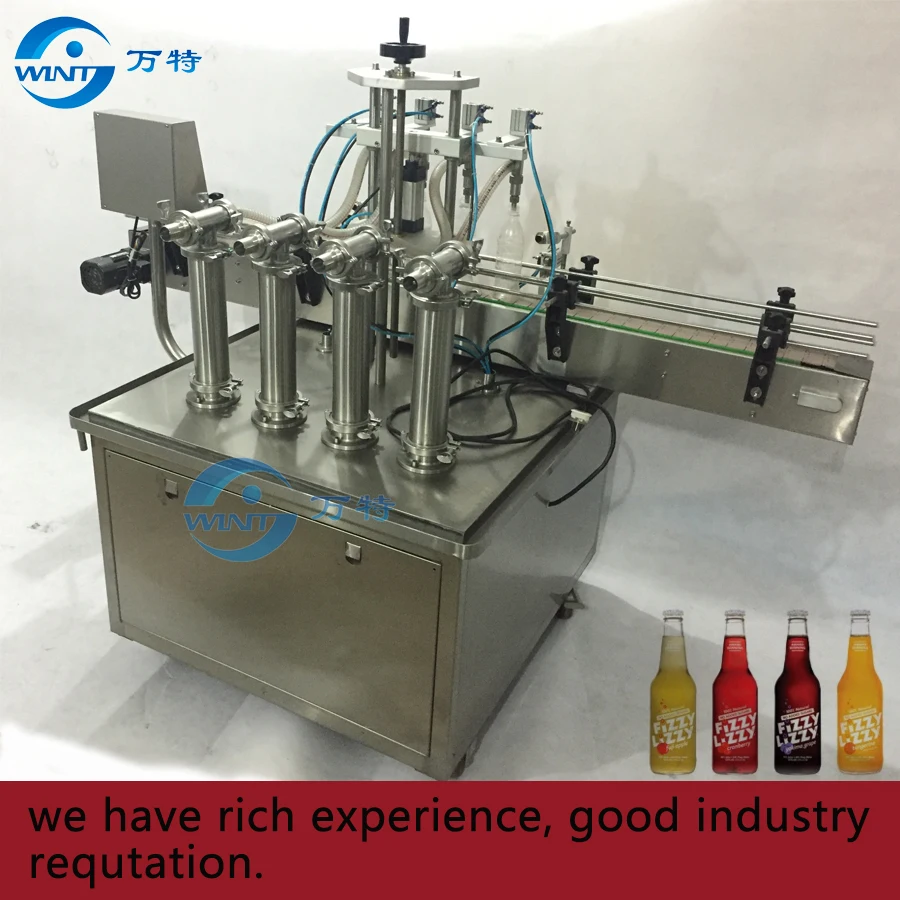 Автоматическая машина для наполнения жидкостью поршня с 4 головками водой