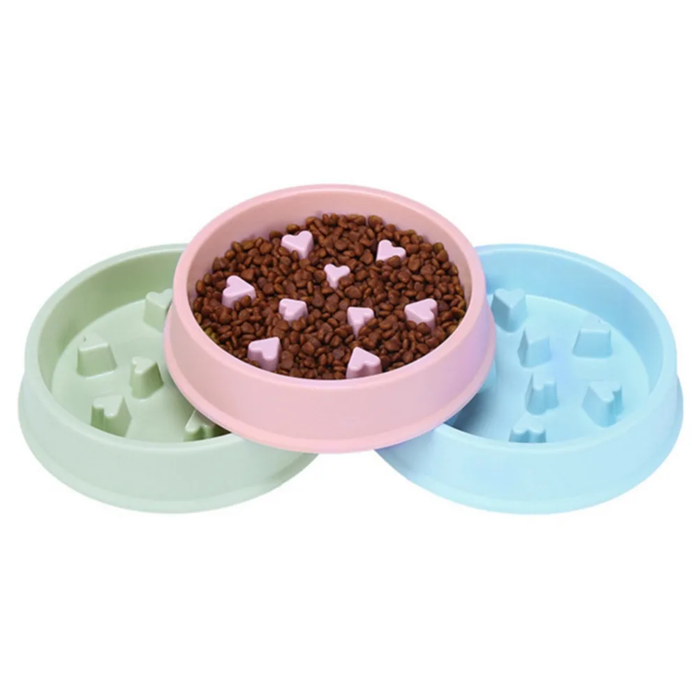 

Portable Pet Dog Slowly Feeding Food Bowls Puppy Cats Slow Down Eating Feeder Dish Bowl Prevent Obesity Dogs Bowl Accessories