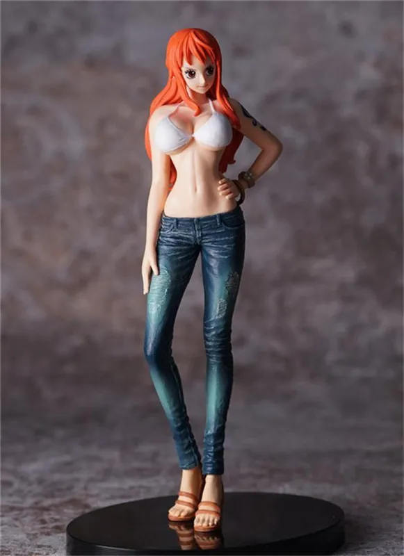 Коллекционная Фигурка героя мультфильма One Piece Nami ПВХ фигурка в джинсах | Игрушки