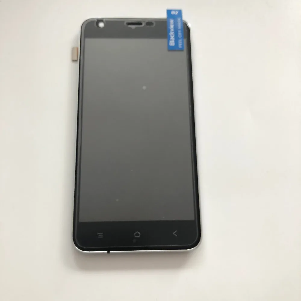 Б/у ЖК-экран+ дигитайзер сенсорный экран+ рамка для Blackview A7 MT6580A четырехъядерный 5," ips HD 1280x720
