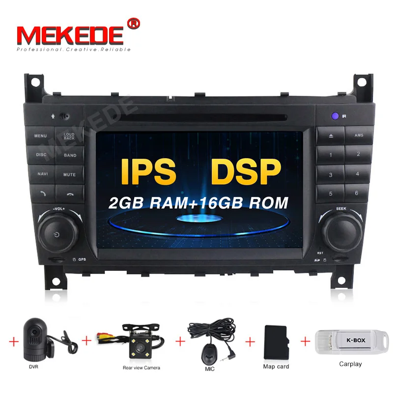 PX3 MEKEDE Android 9,0 Автомобильный gps Автомагнитола для Mercedes benzc-класс CLC W203 CLK W209 2004-2007 C200 C230 C220 C320 C350 - Цвет: PX3