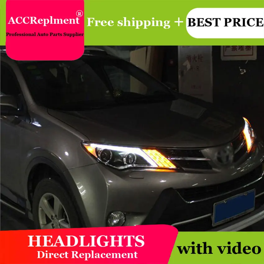 Авто. PRO для toyota RAV4 светодиодный ксеноновые фары стайлинга автомобилей 2013-2015 bi xenon