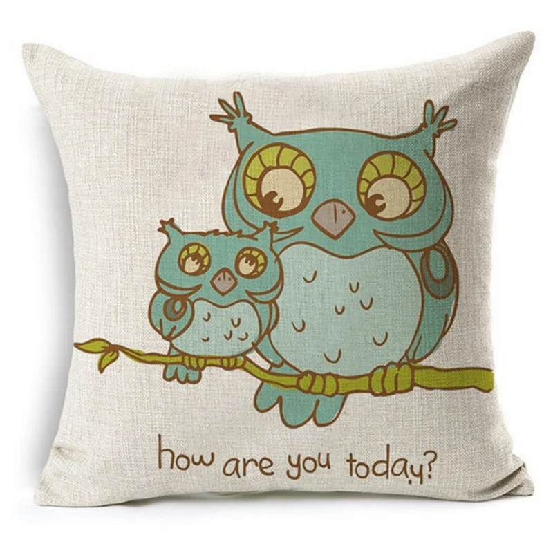 Чехол для подушки из льна декоративная наволочка винтажный квадратный стул