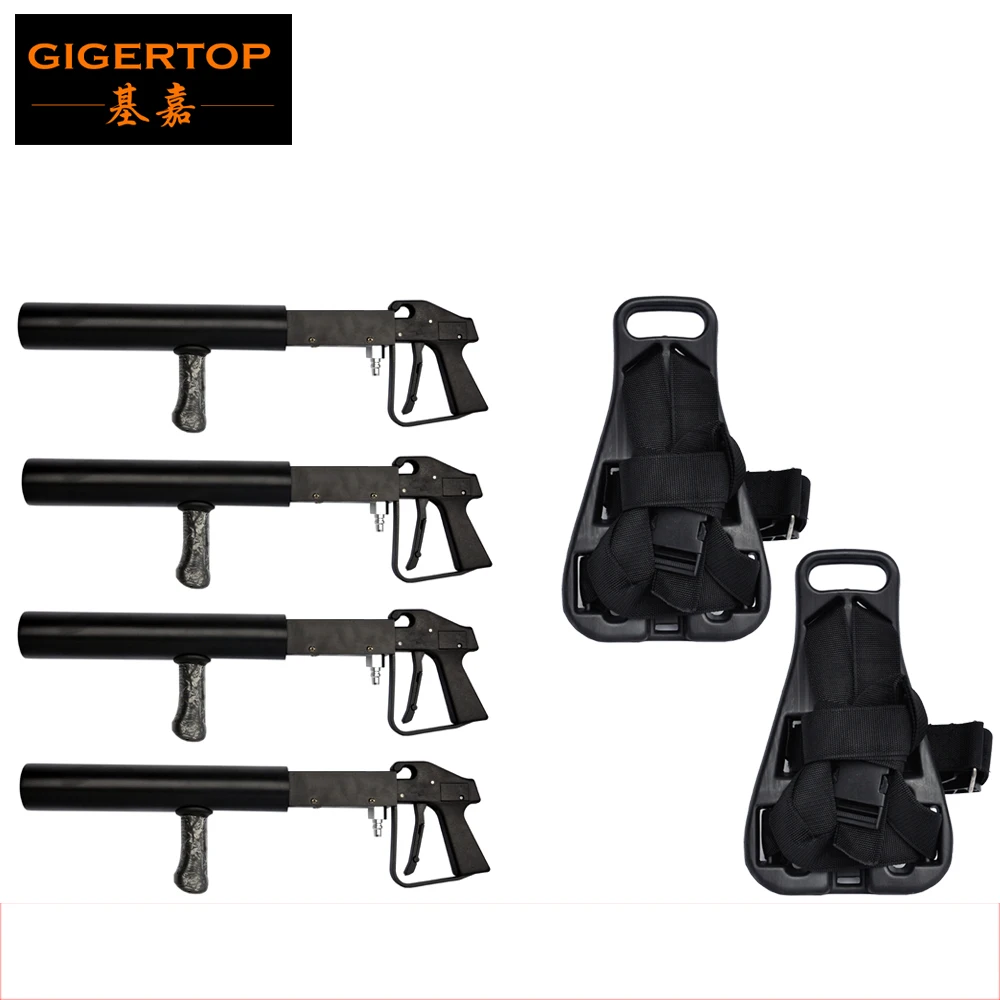Новый TIPTOP клуб пушки Co2 DJ пистолет и C02 бак Back Pack с плечами Straps нейлон Пряжка туман