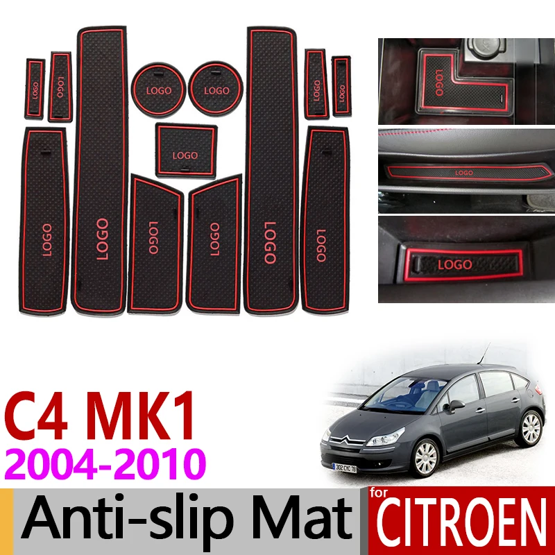 Противоскользящий прорезиненный коврик для ворот коврики Citroen C4 MK1 2004 2005 2006 2007 2008
