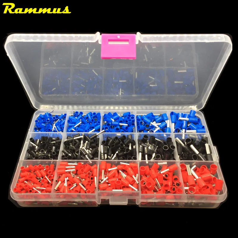 Rammus 22-12awg Провода Медь обжимной разъем Изолированный Шнур Булавки Конец Терминал