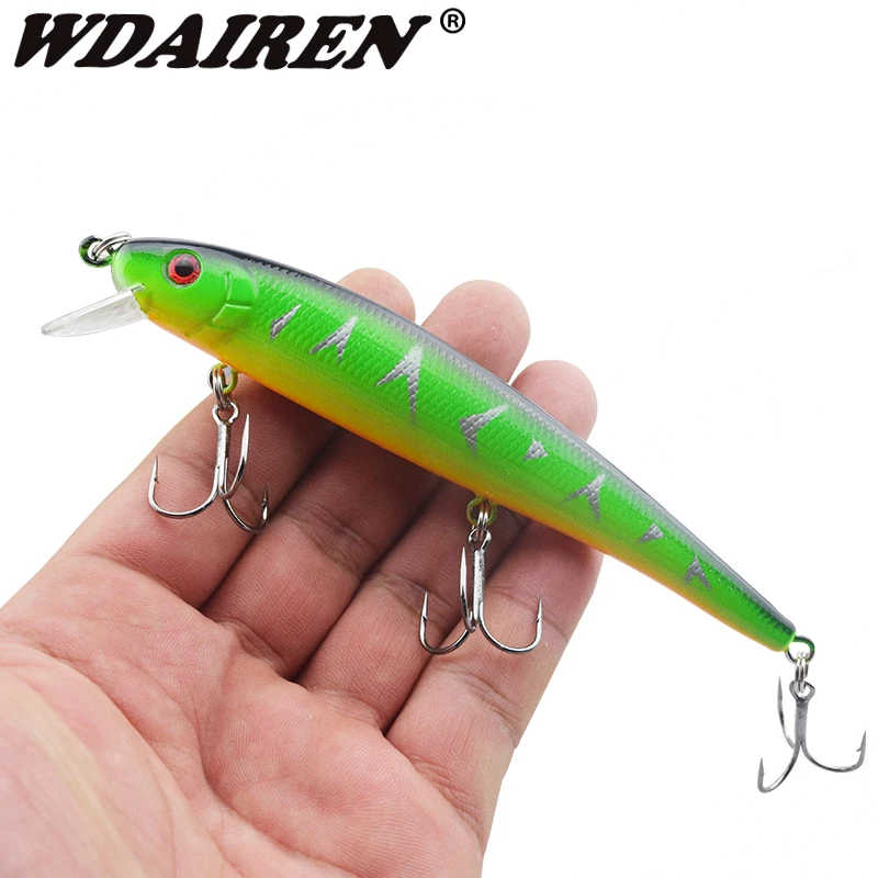 

1Pcs 13cm 19.5g Minnow Fishing Lure Fish Wobbler Tackle Crankbait Artificial Japan Hard Bait Swim baits 4# Hooks WD-203