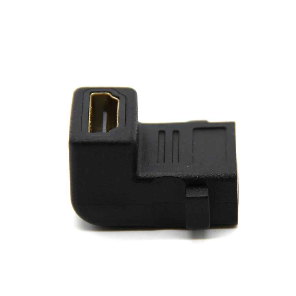HDMI адаптер под прямым углом 90 градусов Женский к женскому F/F удлинительная Муфта