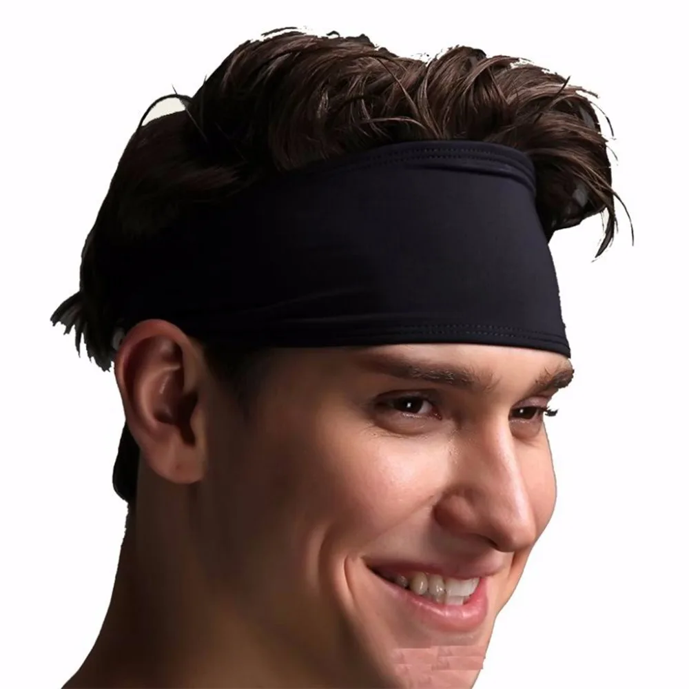 Спортивная головная повязка унисекс для мужчин и женщин высокоэластичная на