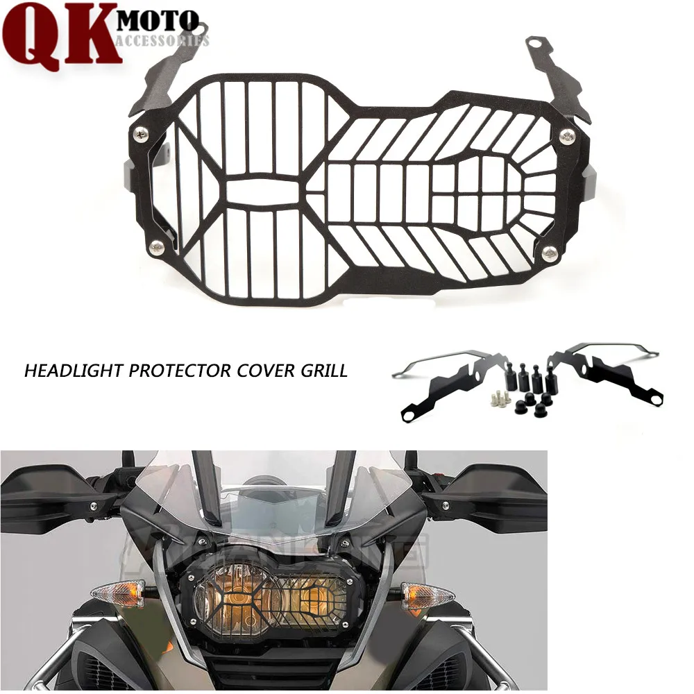 

Motorcycle Accessory adjustable Headlight Head light Grill Guard Cover Protector For BMW R1200GS 2013 -2016 Adventure R1200 GS R