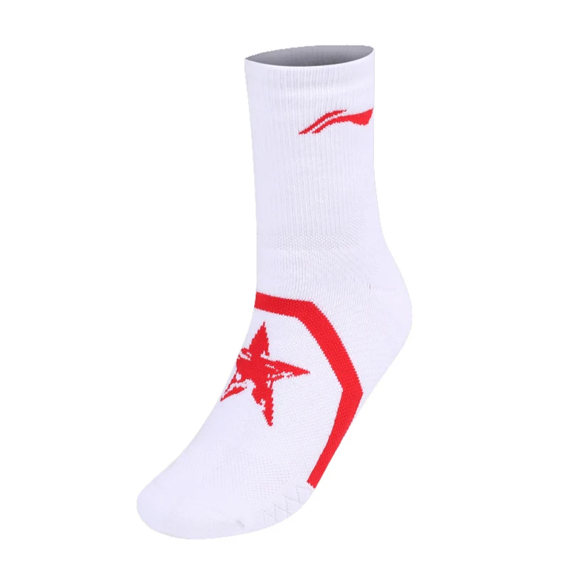 Li Ning мужские носки для бадминтона 60.9% хлопок 26.7% акрил 11.1% полиэстер 1.3% спандекс 24